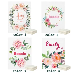 LVYZIHO Manta de bebé personalizada con nombre felpa y regalo
