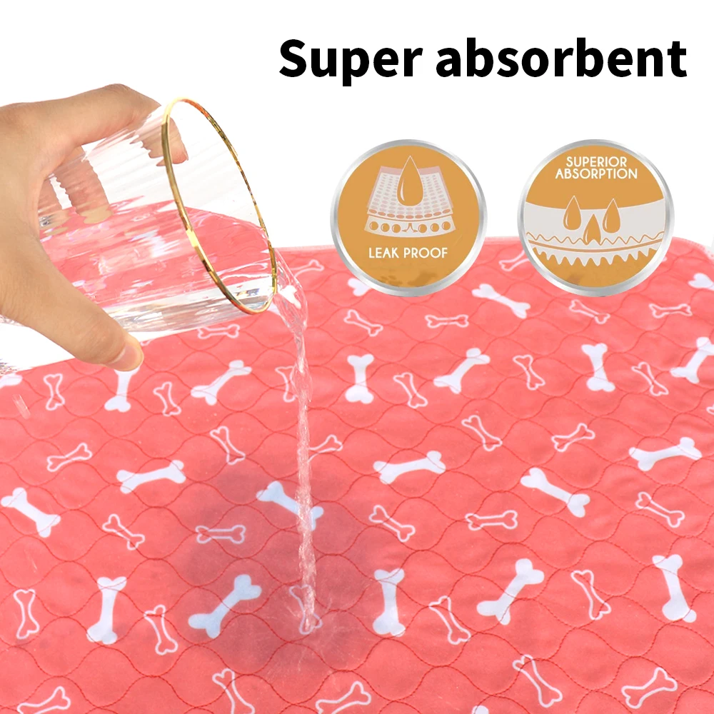 Dog Urine Pad Dog Pet Diaper Mat Urine Absorbent Environment Protect Diaper Mat Waterproof Reusable Training Pad Car Seat Cover - imagen 4