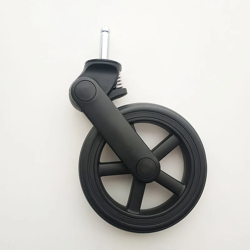 Ruedas delanteras tipo B completamente negras - Diseño minimalista