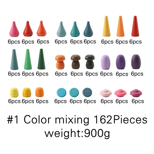 color mixing 162 pcs
