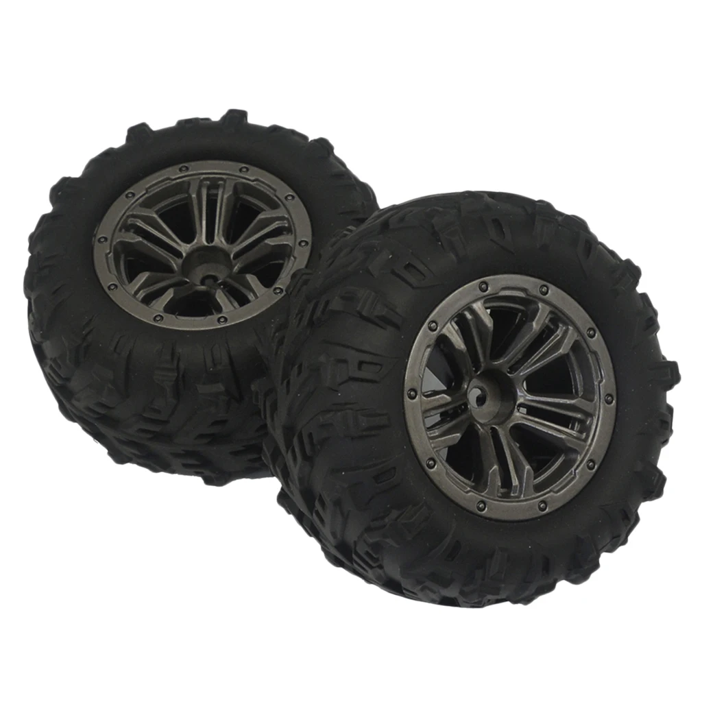 MagiDeal 2pcs RC Tire Tyres for Xinlehong Q901 Q902 Q903 RC Car Replacements