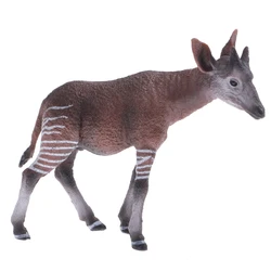 Figura de acción realista Okapi para niños, modelo de Animal de Vida Silvestre, regalo de juguete