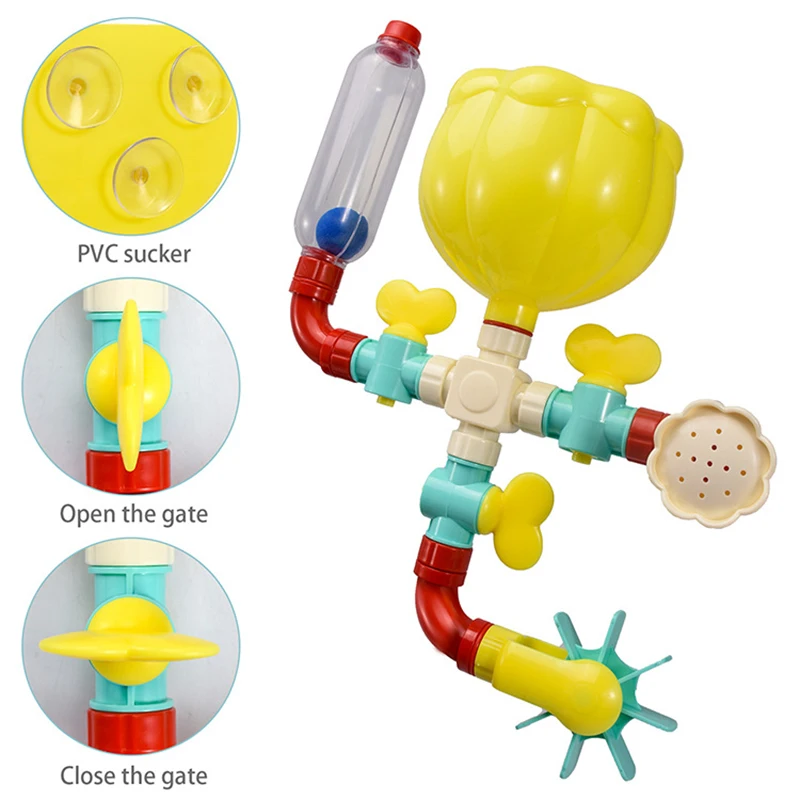 Juguete de baño con chorro de agua giratorio – Montessori para niños - imagen 2