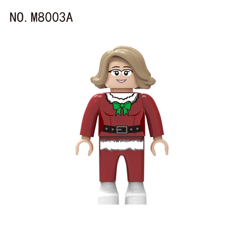 Nuevo tipo de bloques de construcción ensamblados, modelo de muñeca, personajes de boda, ensamblaje, figuras de ladrillos compatibles, juguete, regalo de Navidad - imagen 3