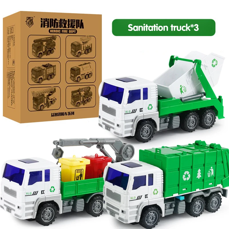 3PCS rubbish truck A