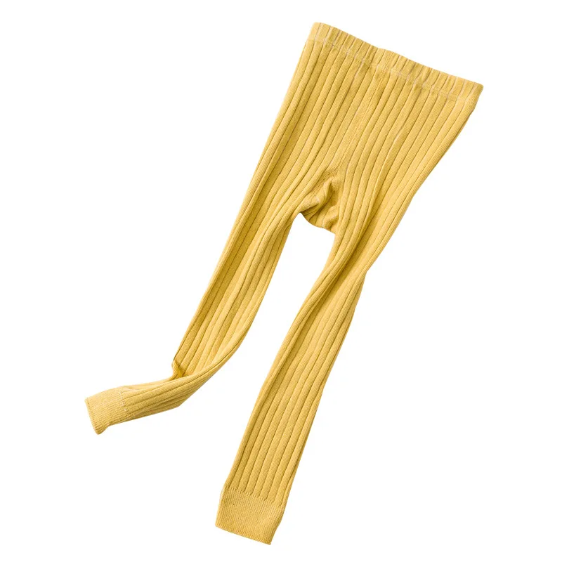 1 pieza para niñas pequeñas, suéter básico acanalado y mallas, medias sin pies, vestido para niñas pequeñas, pantalones superiores inferiores de 1 a 6 años - imagen 2