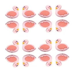 Colgante de Animal flamenco, joyería de silicona, joyería artesanal, cuidado del collar de dentición, Bisfenol, 10 unidades