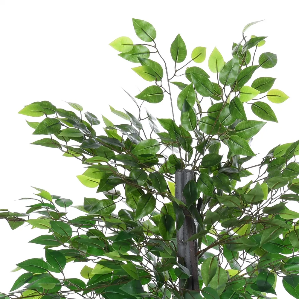 Outsunny Árbol de Ficus Artificial de 145 cm de Altura 756 Hojas con Maceta para Decoración de Hogar Verde - imagen 5
