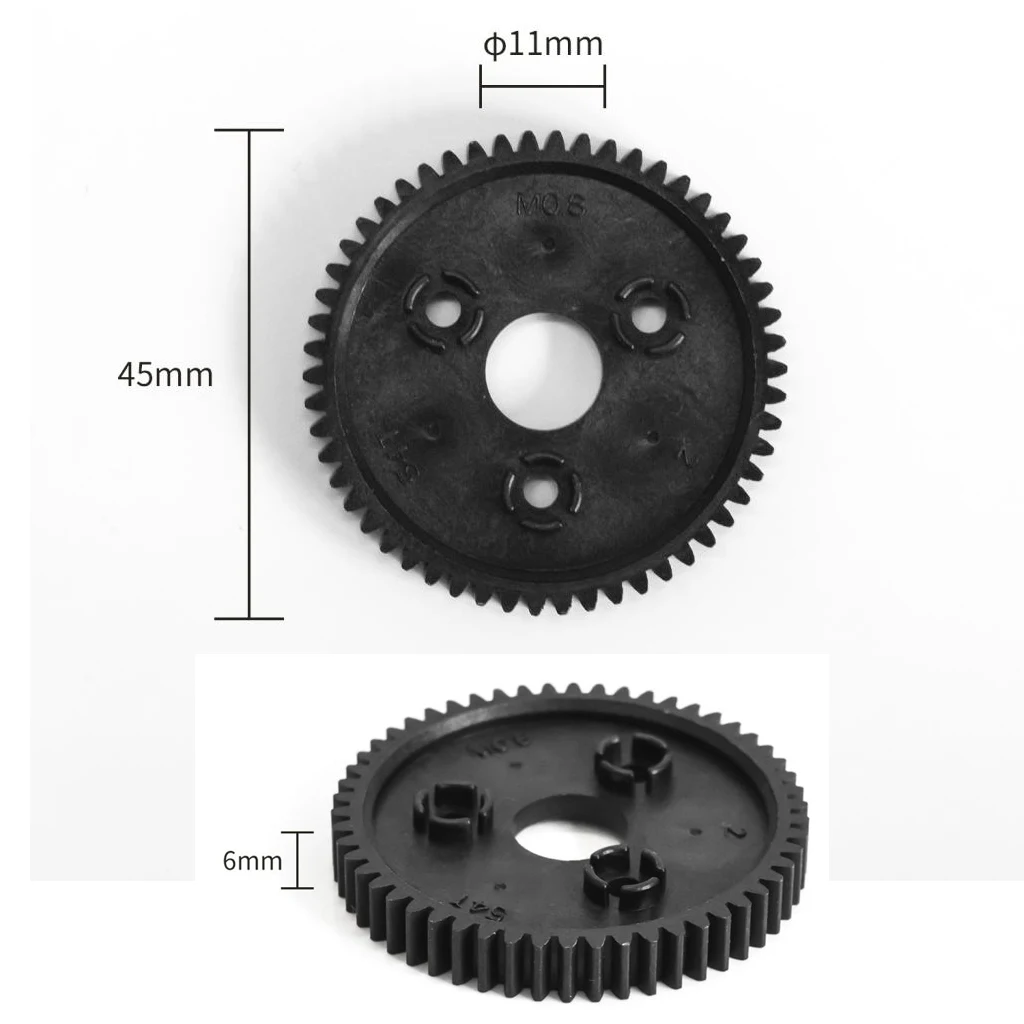 MagiDeal RC Car 54T Gear for Slash 1/10 Scale RC Short Truck Parts