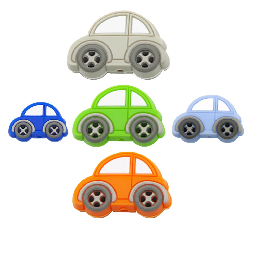Cadena portachupetes mordedor silicona para coche – Accesorio bebé - imagen 3