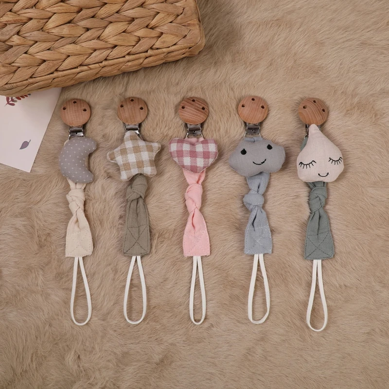 Cadena clip chupete bebé estilo campestre - vista principal