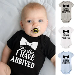 Mamelucos con estampado de corbata para mujer, monos con anuncio divertido, mono infantil de manga corta, ropa
