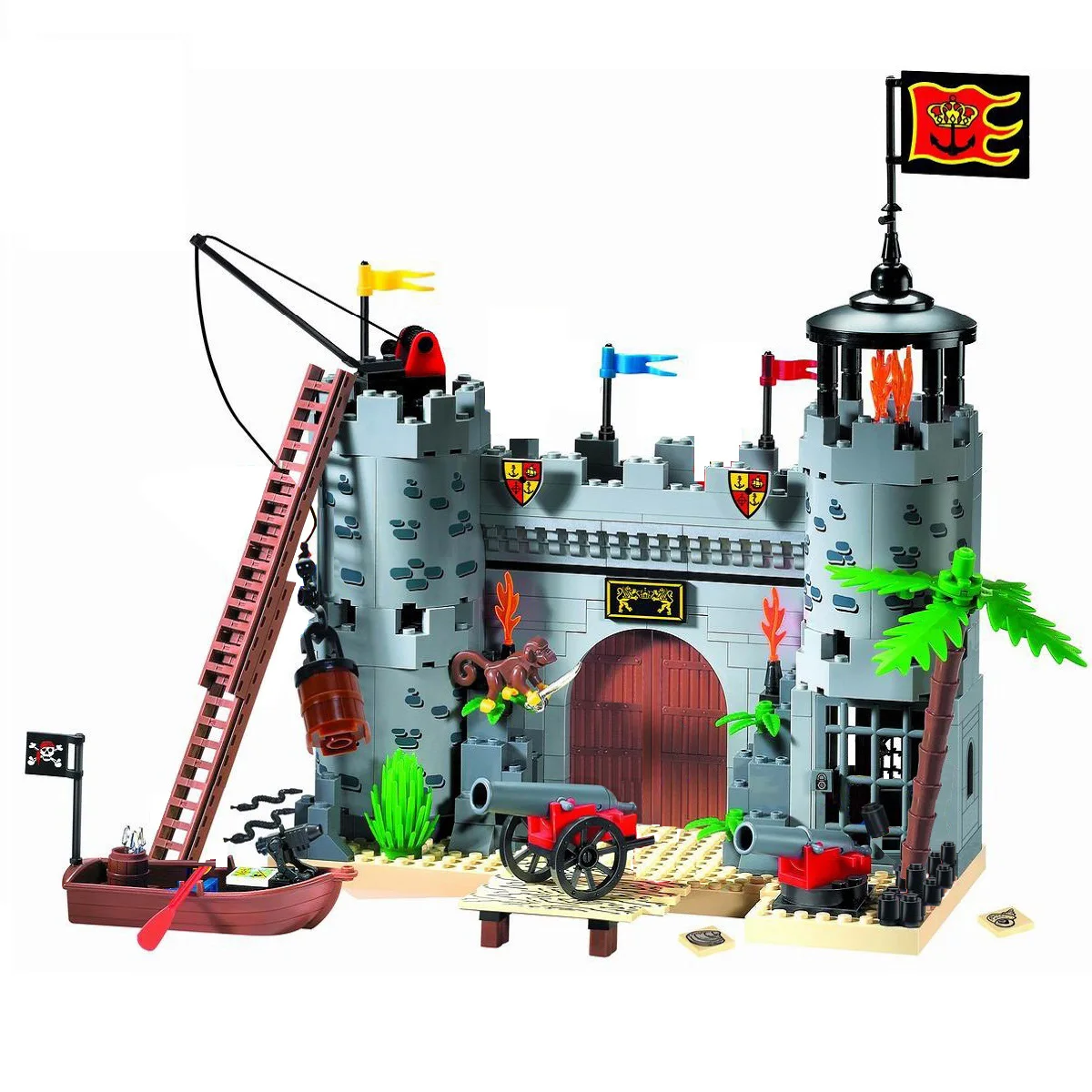 Enlighten bloques de construcción Castillo pirata educativo para niño - imagen 2