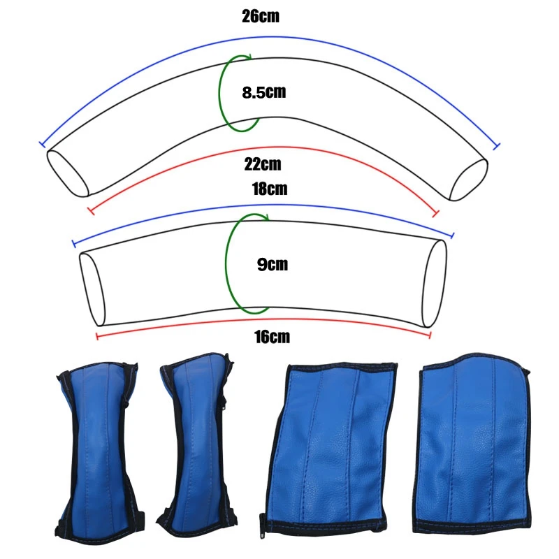 A and b 4PCS blue