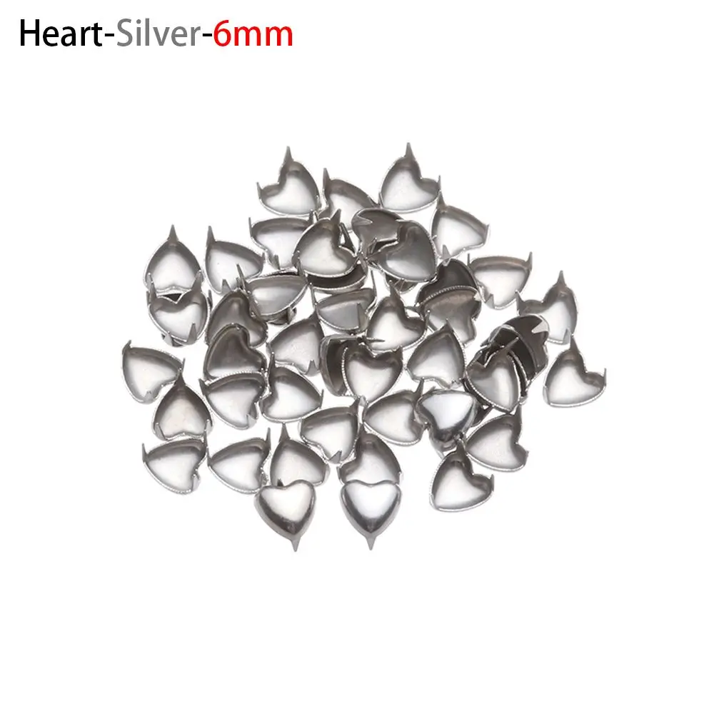 Silver-Heart 6mm