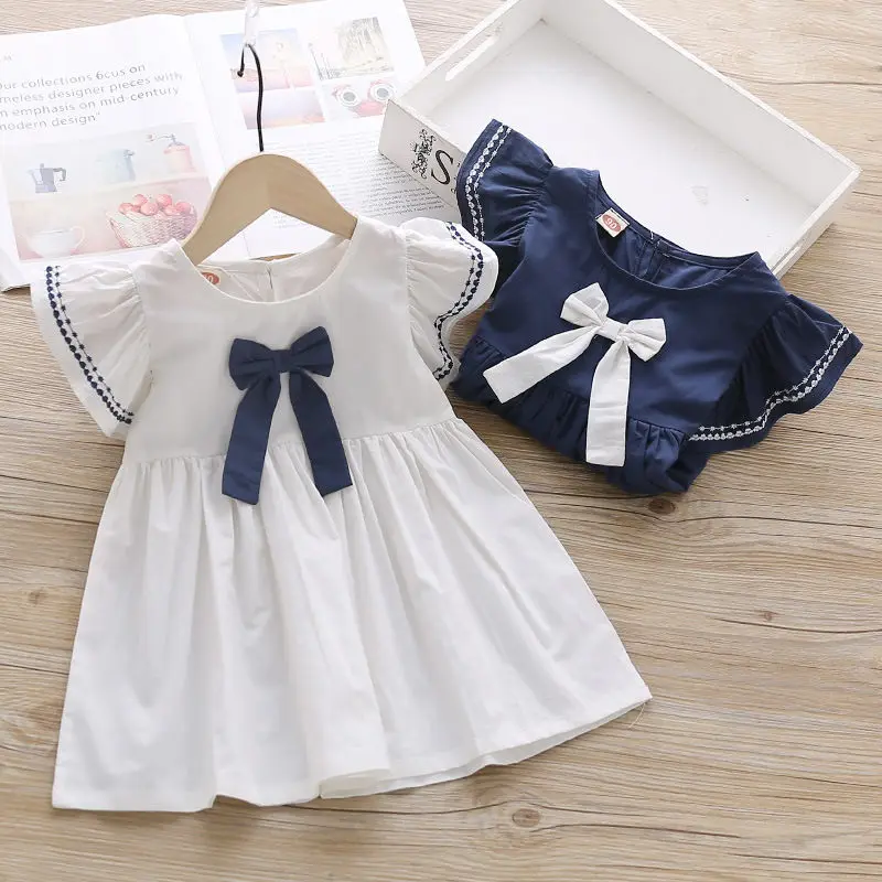 Vestido informal de princesa para niña, trajes bonitos para niña de 1 a 5 años, novedad de 2024 - imagen 2