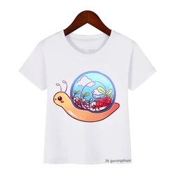 Camiseta infantil con divertido estampado de caracol