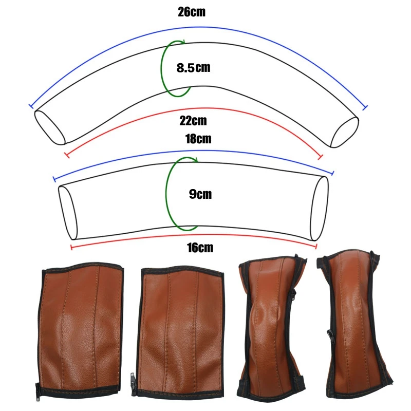 A and b 4PCS brown
