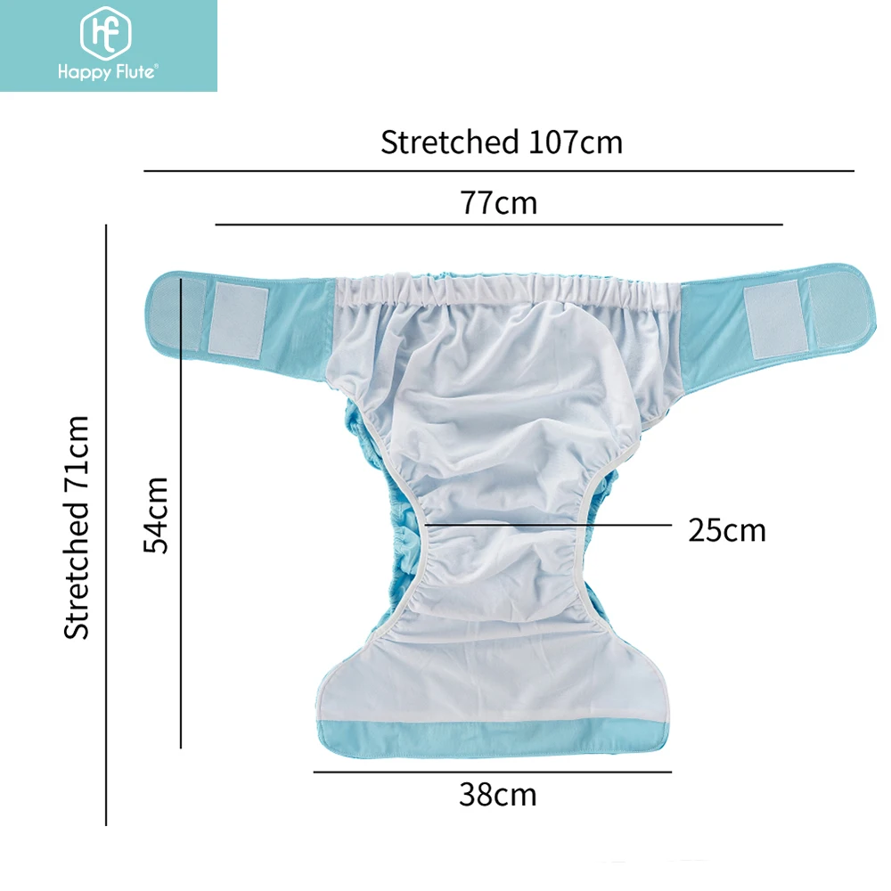 HappyFlute pañal de tela impermeable Extra grande para niños y adultos - imagen 5