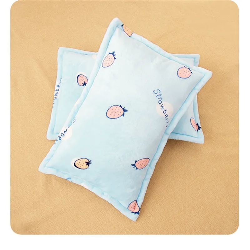 Funda de almohada gruesa de lana Coral para niños, estilo de dibujos animados, para niños y niñas, funda de almohada cálida para otoño e invierno, funda de almohada suave para bebé - imagen 5