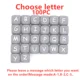 100Pcs Choose Letter