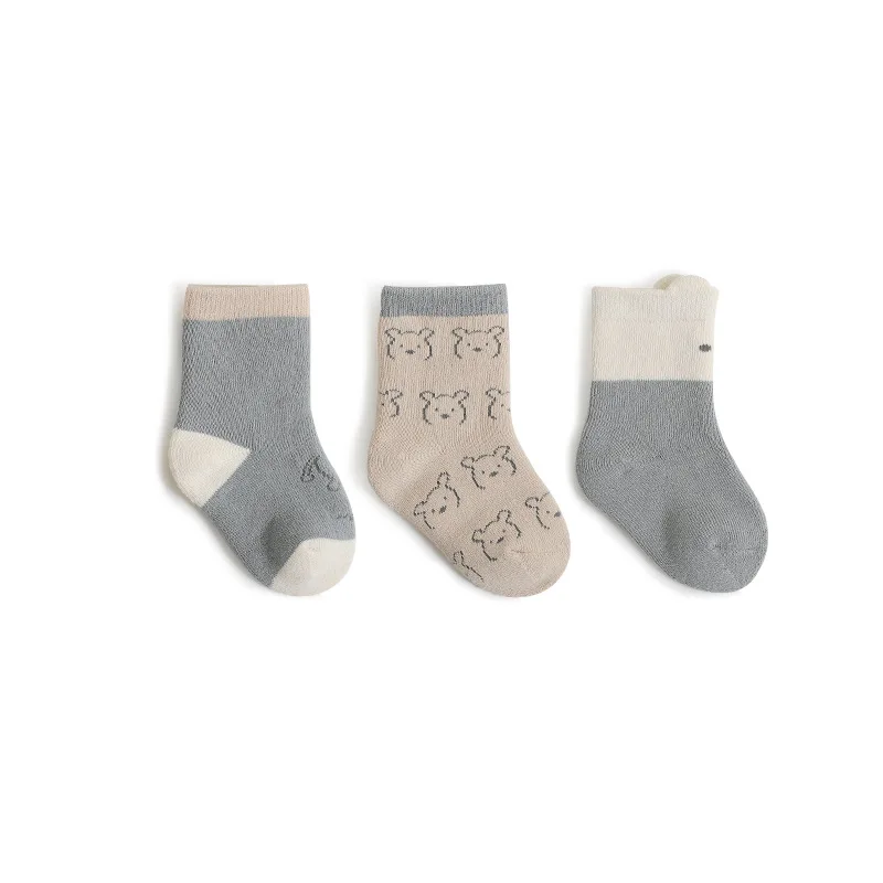 Khaki Bear Socks