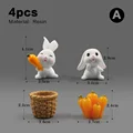 4pcs Rabbit Carrot-A