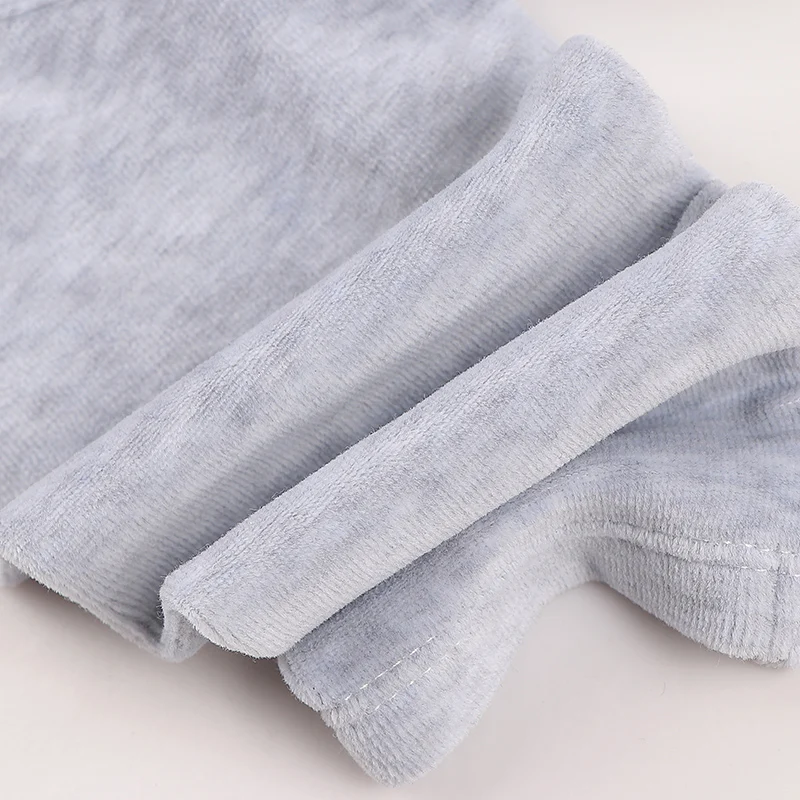 Conjunto de 2 piezas de top y pantalones de terciopelo para bebé, ropa informal para niños y niñas, con cuello redondo y diseño de estrellas, 2 piezas - imagen 3