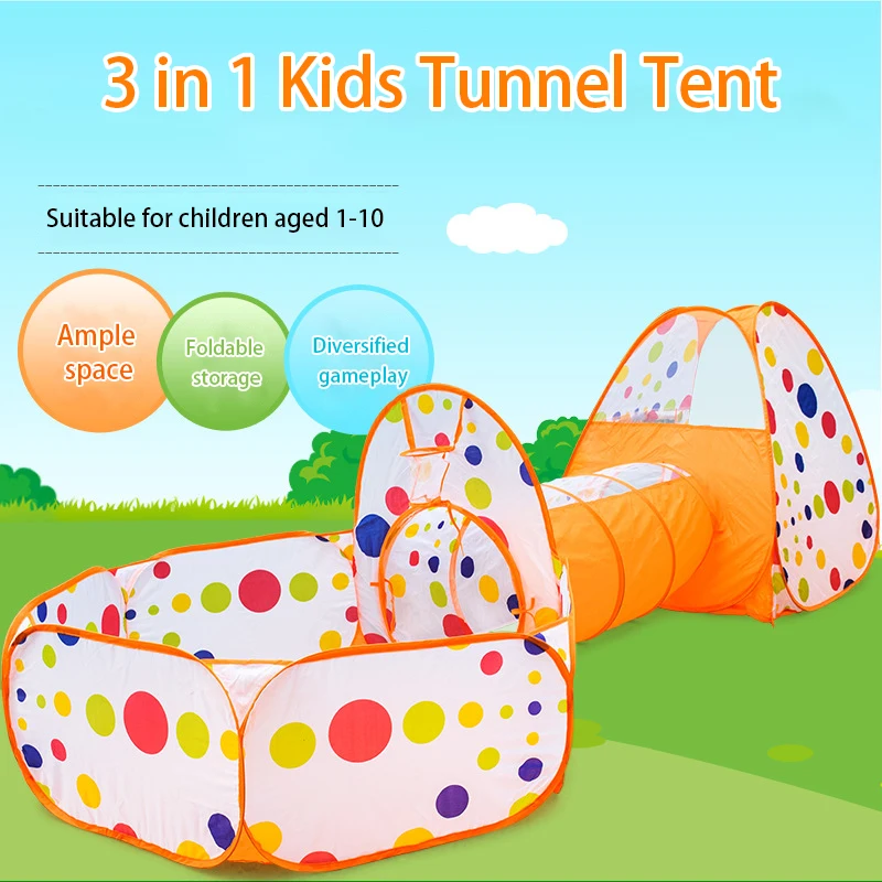 IMBABY Tienda infantil multifunción con piscina de bolas y túnel - imagen 2