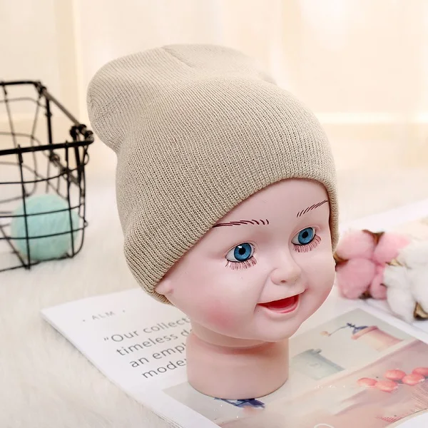 Beige Baby Beanie