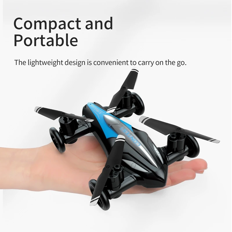 D85 2 en 1 Mini Drone Air-Ground Flying Car 2,4G modo Dual Racing profesional RC Car Quadcopter Drones niños todoterreno juguete Dron - imagen 4