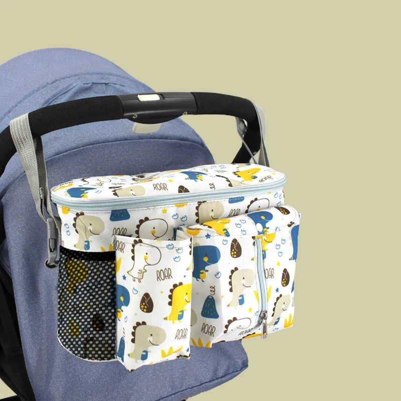 Organizador de pañales para carrito con bolsillo de lactancia - imagen 4