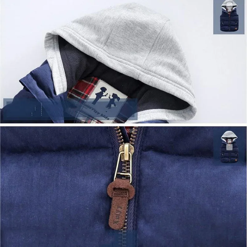 Chaleco sin mangas de invierno para niños, ropa de abrigo para niños, chalecos cálidos de primavera para niños, chalecos de otoño, chaqueta con forro, abrigo para niños de 3 a 9 años - imagen 5