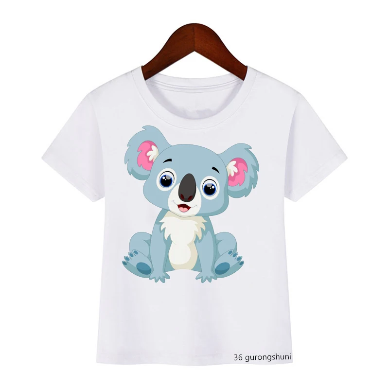 Camiseta koala kawaii niños - Vista principal diseño estrellas anime