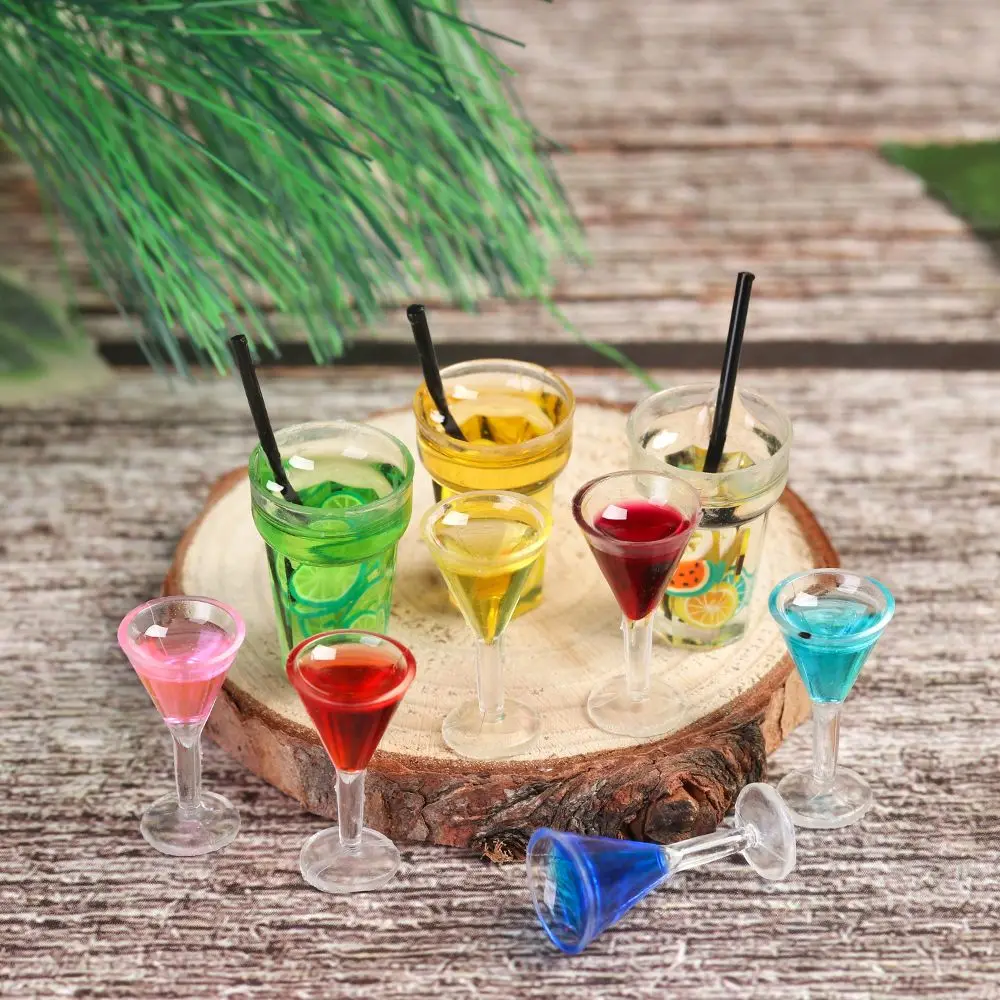 Adornos de resina para muñeca, micropaisaje, juguete DIY, Mini escena de té de frutas, modelo, accesorios para casa de muñecas, comida en miniatura, tiro, 1 ud. - imagen 2