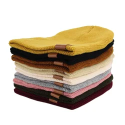 Gorro de punto de bebé para invierno y primavera con ajuste elástico