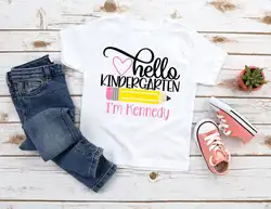 Camiseta primer día de escuela para niño – Note Your Name