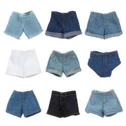 Pantalones cortos de mezclilla para muñecas BJD, pantalones cortos de moda para muñecas de 30CM, ropa informal, accesorios, juguetes para niños, 1 unidad, 1/6