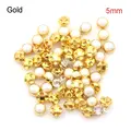 gold 5mm 50pcs