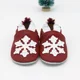 Snowflake Dark Red