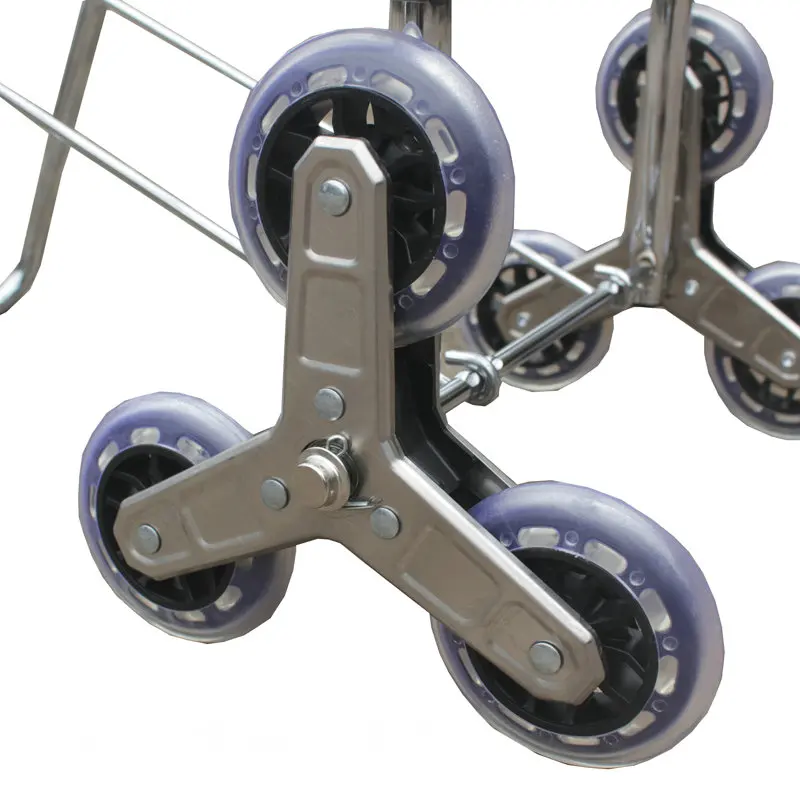 Dolly escalador de escaleras portátil, carrito de compras plegable, carro de utilidad, carro de comestibles - imagen 5