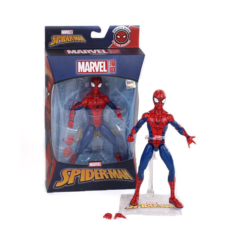 spiderman with box