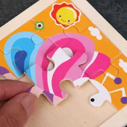 Rompecabezas 3D Tangram animales – Juguete educativo madera para niños
