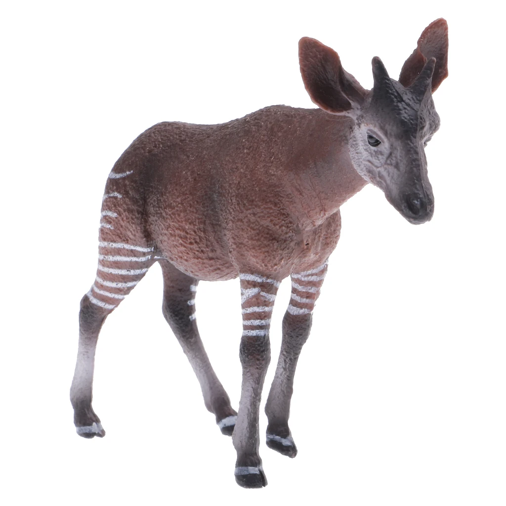 Realistic Okapi Wildlife Animal Figurine Model Action Figure Kids Toy Gift