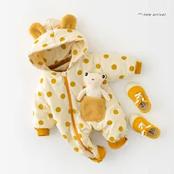 Pelele de lana con capucha para bebés – Otoño Invierno