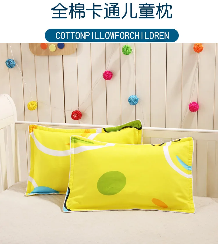 Funda de almohada infantil de algodón
