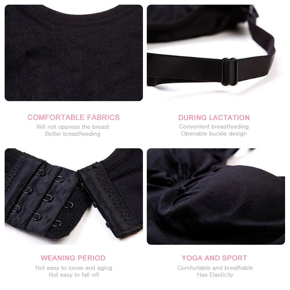 Sujetador de maternidad para extractor de leche, sujetador de lactancia especial, ropa de embarazo para manos, sujetador de bombeo para amamantar, puede usar todo el día - imagen 3