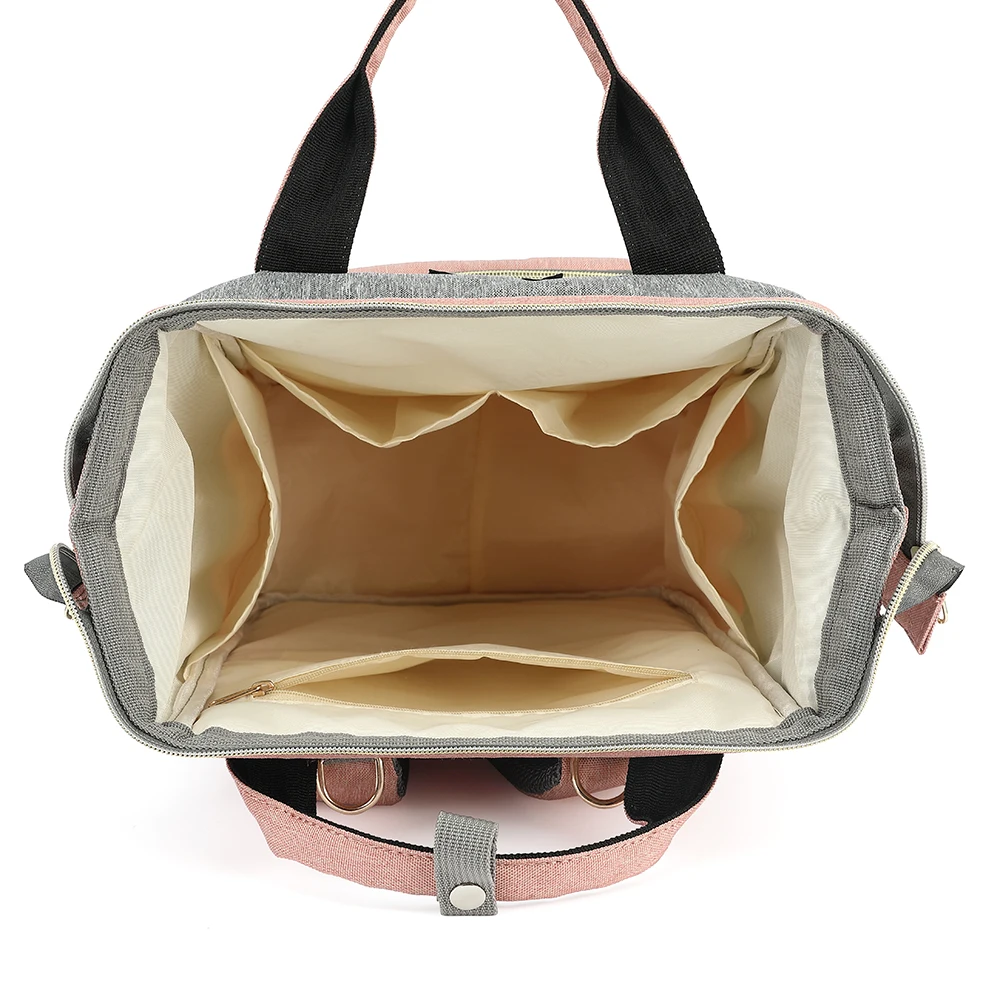 Bolsa de pañales para bebés, mochila impermeable, moda para mamás, maternidad, madre, marca, mochila para mamá, bolsas de lactancia para cambiar pañales para mamá - imagen 5