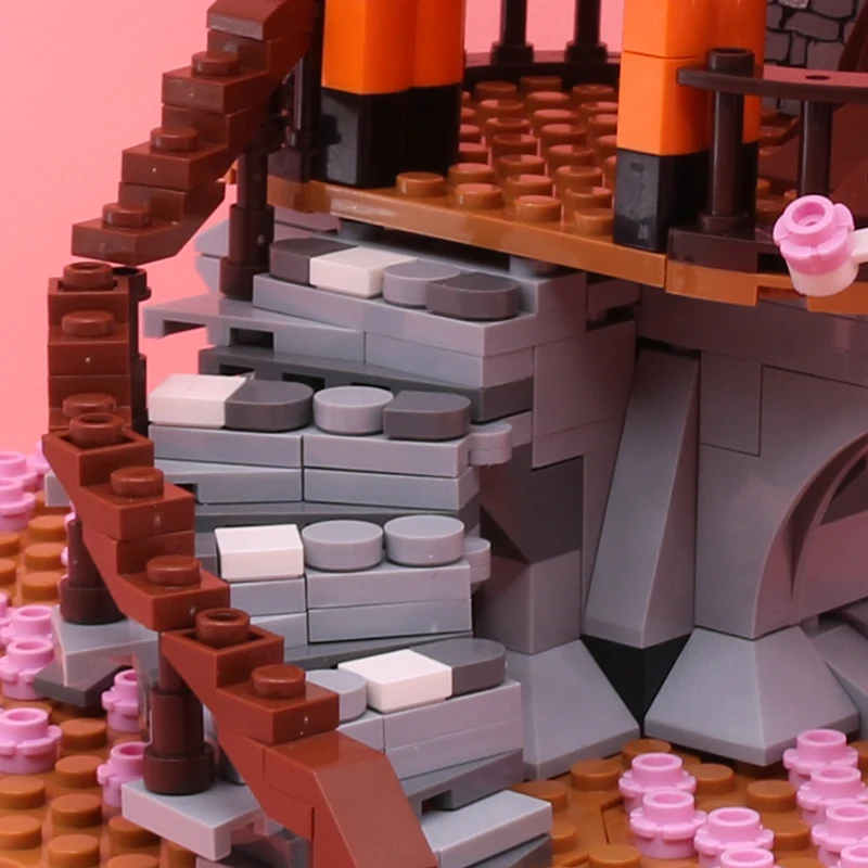 Bloques clásicos City Street View Idea Sakura Inari Santuario ladrillos amigos flor de cerezo casa árbol juguetes de bloques de construcción regalo para niños - imagen 5