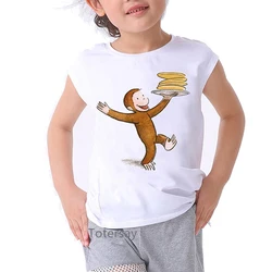 Curious George Camiseta infantil – Estampado banana diseño tierno